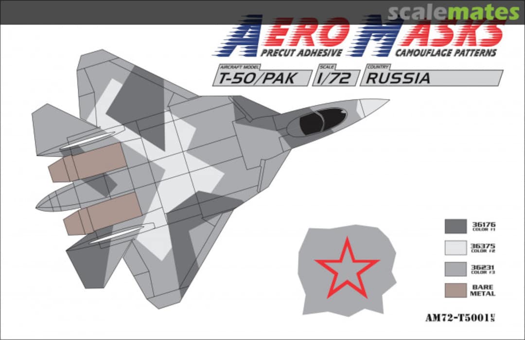 Boxart T-50/PAK Russia M72-T5001 AeroMasks Boxart T-50/PAK Russia M72-T5001 AeroMasks