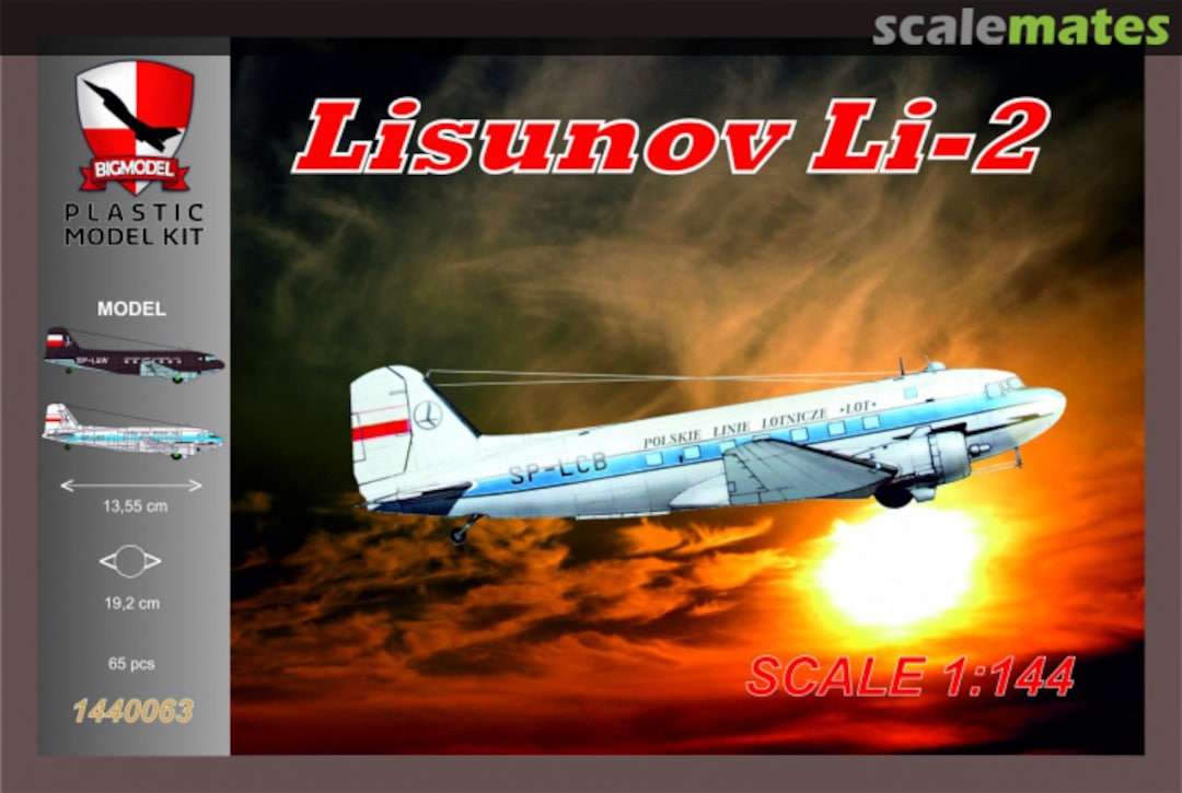 Boxart Lisunov Li-2 1440063 BIGMODEL Boxart Lisunov Li-2 1440063 BIGMODEL