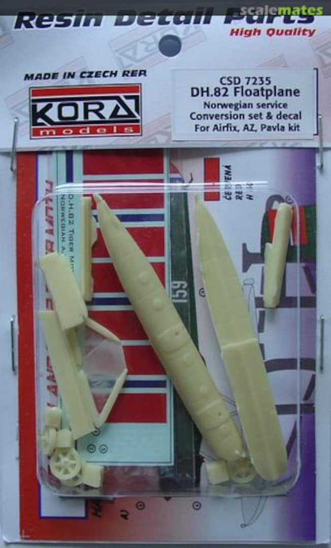 Boxart De Havilland DH.82A float Norwegian CSD 7235 Kora Models Boxart De Havilland DH.82A float Norwegian CSD 7235 Kora Models