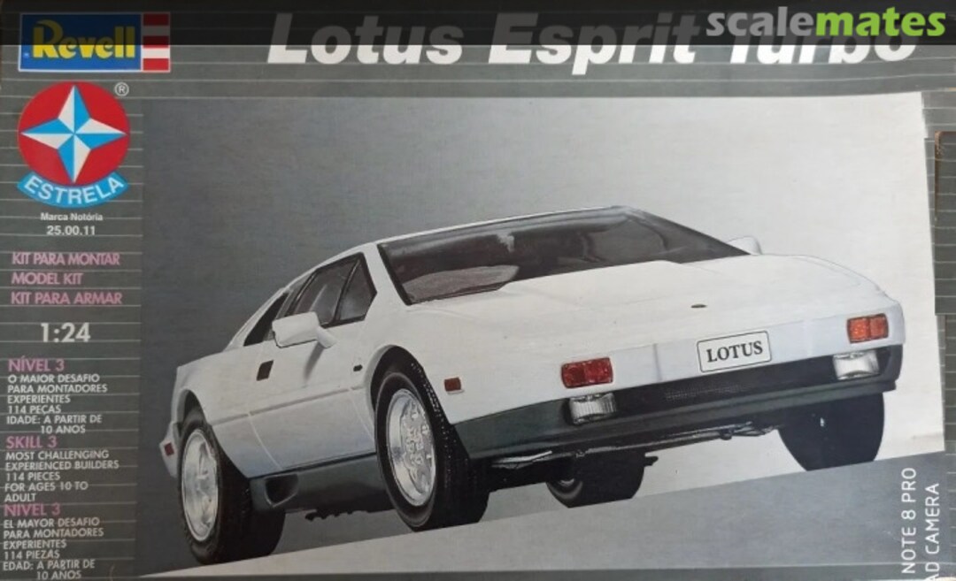 Boxart Lotus Esprit Turbo 25.00.11 Revell/Estrela Boxart Lotus Esprit Turbo 25.00.11 Revell/Estrela