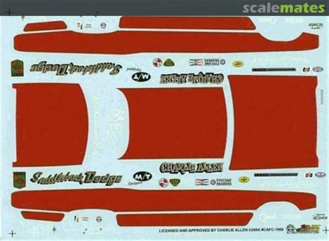 Boxart Charlie Allen's Red & Silver Dart Funny Car 1968/CAFC Slixx Decals Boxart Charlie Allen's Red & Silver Dart Funny Car 1968/CAFC Slixx Decals