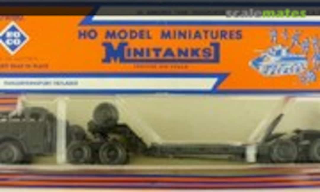 1:87 Armored Tank Transporter - Tractor M26A1, Trailer M15A1 (Roco Minitanks Z-179/80)
