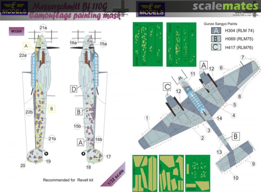 Boxart Messerschmitt Bf 110G M3269 LF Models Boxart Messerschmitt Bf 110G M3269 LF Models
