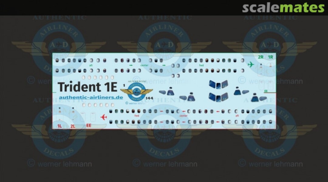Boxart Cockpit and Cabin Windows Trident 1E Trident 1E Authentic-Airliner-Decals Boxart Cockpit and Cabin Windows Trident 1E Trident 1E Authentic-Airliner-Decals