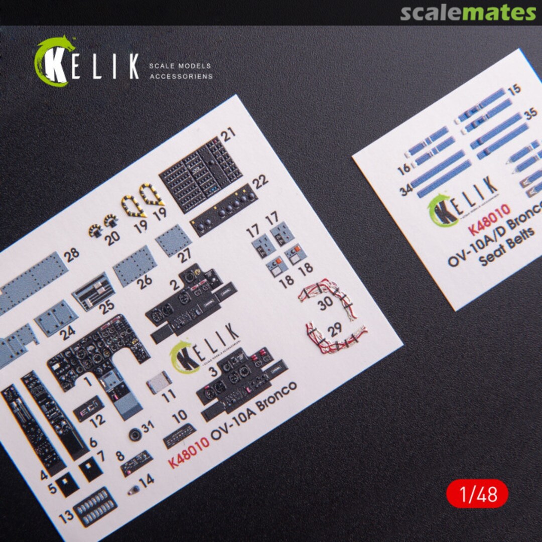 Boxart OV-10A Bronco - interior 3D decals K48010 Kelik Boxart OV-10A Bronco - interior 3D decals K48010 Kelik