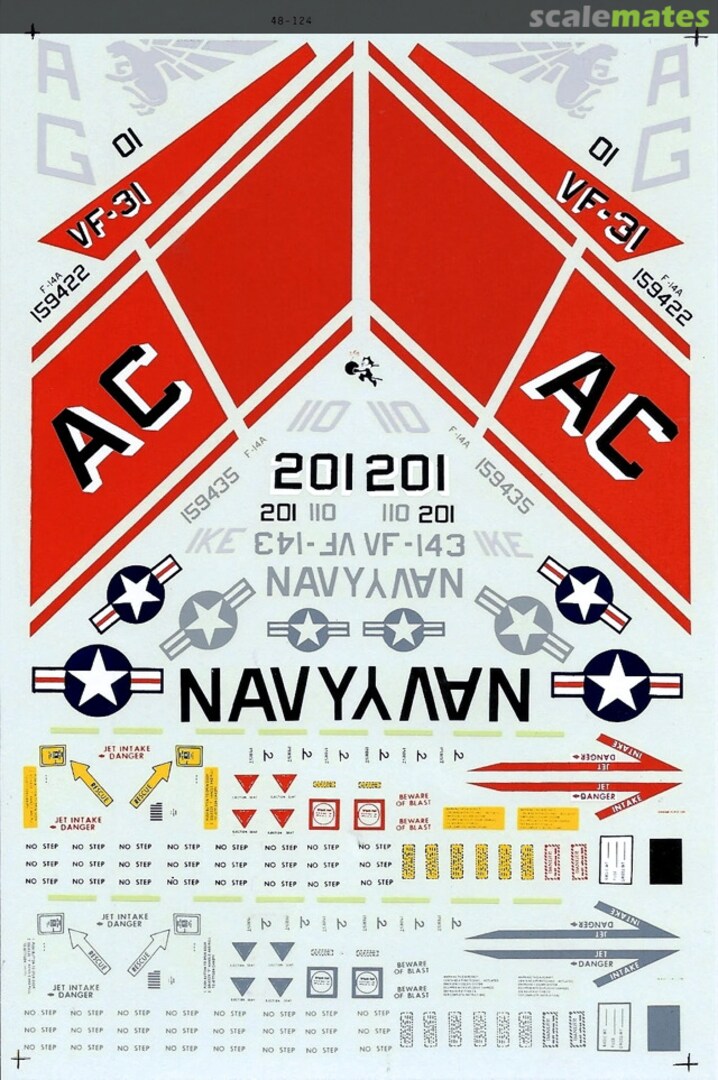 Boxart F-14A Tomcat 48-124 Microscale Boxart F-14A Tomcat 48-124 Microscale