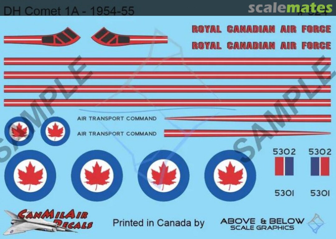 Boxart DeHavilland DH-106 Mk.1A 524 Above & Below Graphics Boxart DeHavilland DH-106 Mk.1A 524 Above & Below Graphics