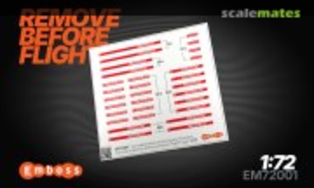 1:72 Flexible double-sided warning tapes (Embase EM72001) EM72001