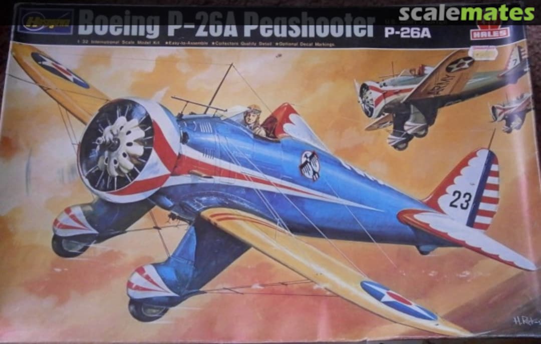 Boxart P-26 Peashooter `U.S. Army Fighter` JS-092 Hasegawa/Hales