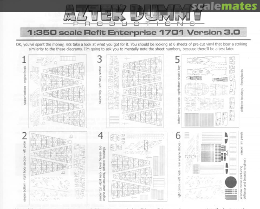 Boxart Refit Enterprise 1701, Version 3.0 AD-02 Aztek Dummy Productions Boxart Refit Enterprise 1701, Version 3.0 AD-02 Aztek Dummy Productions
