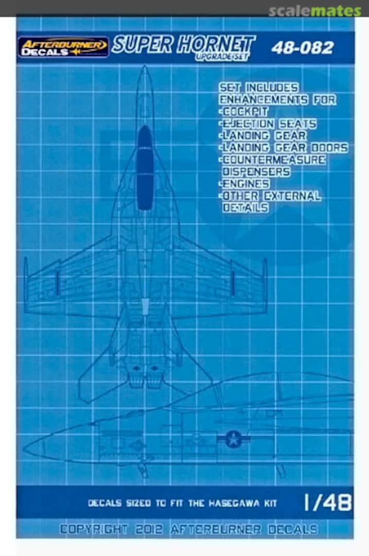 Boxart Super Hornet Upgrade Set 48-082 Afterburner Decals Boxart Super Hornet Upgrade Set 48-082 Afterburner Decals