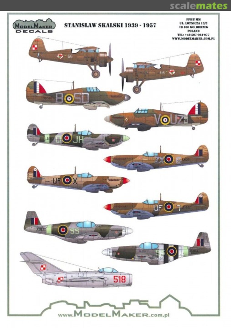 Boxart Stanislaw Skalski 1939-1957 D72057 ModelMaker