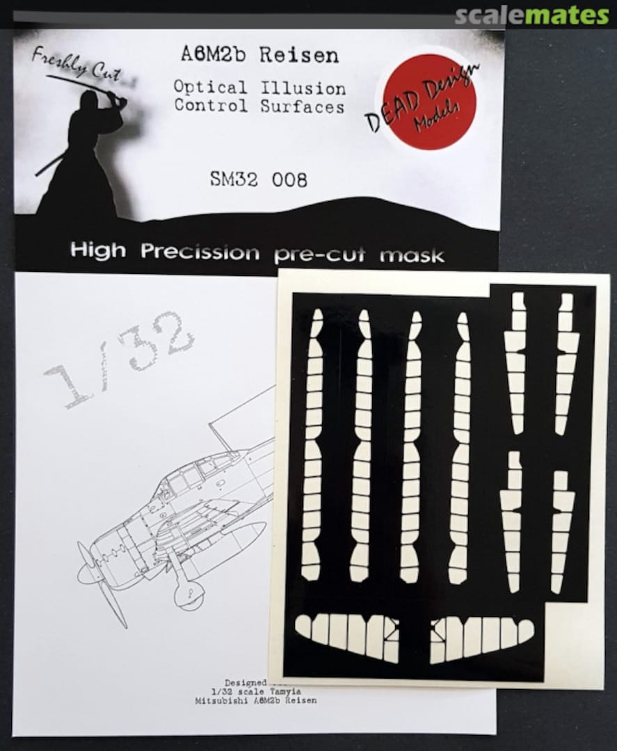 Boxart A6M2b Reisen - Optical Illusion Control Surfaces SM32008 DEAD Design Models Boxart A6M2b Reisen - Optical Illusion Control Surfaces SM32008 DEAD Design Models