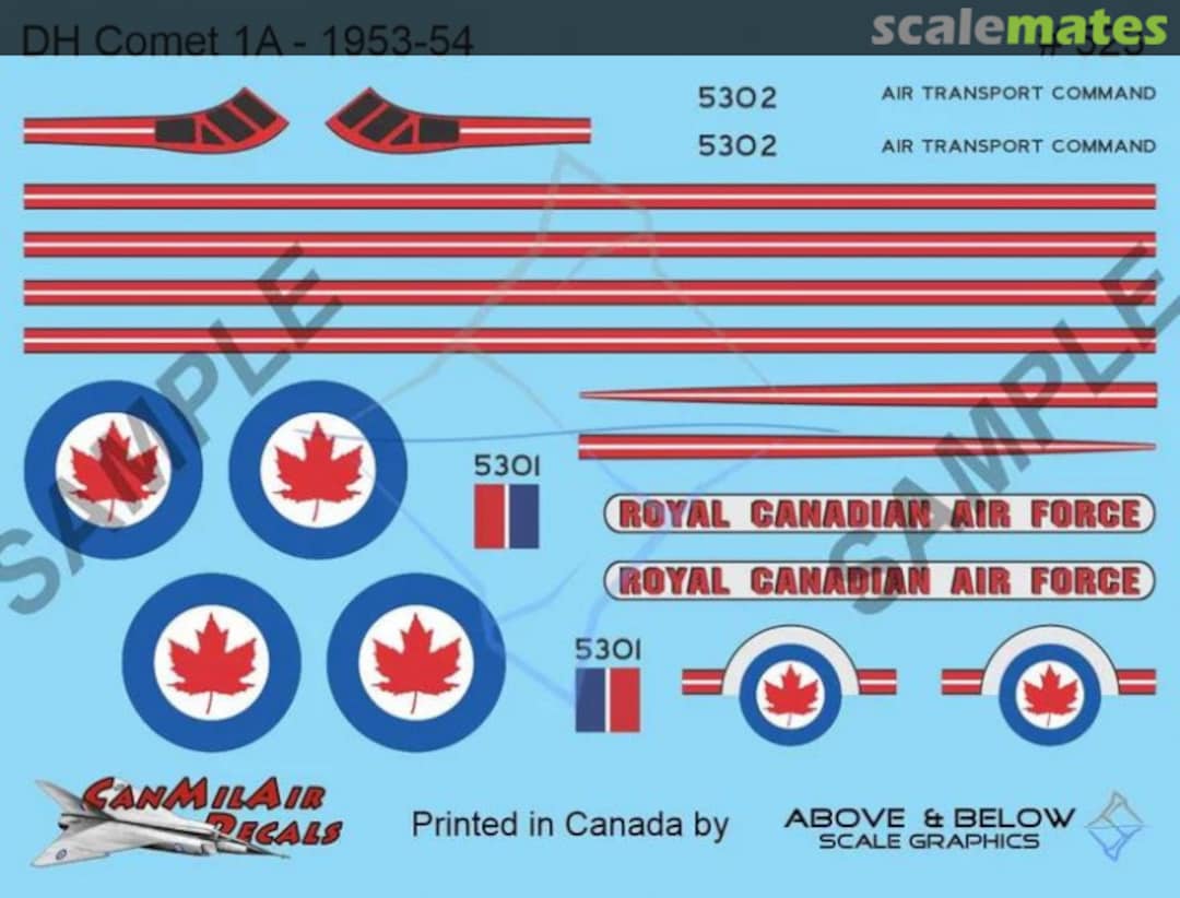Boxart DeHavilland DH-106 Mk.1A Comet 523 Above & Below Graphics Boxart DeHavilland DH-106 Mk.1A Comet 523 Above & Below Graphics