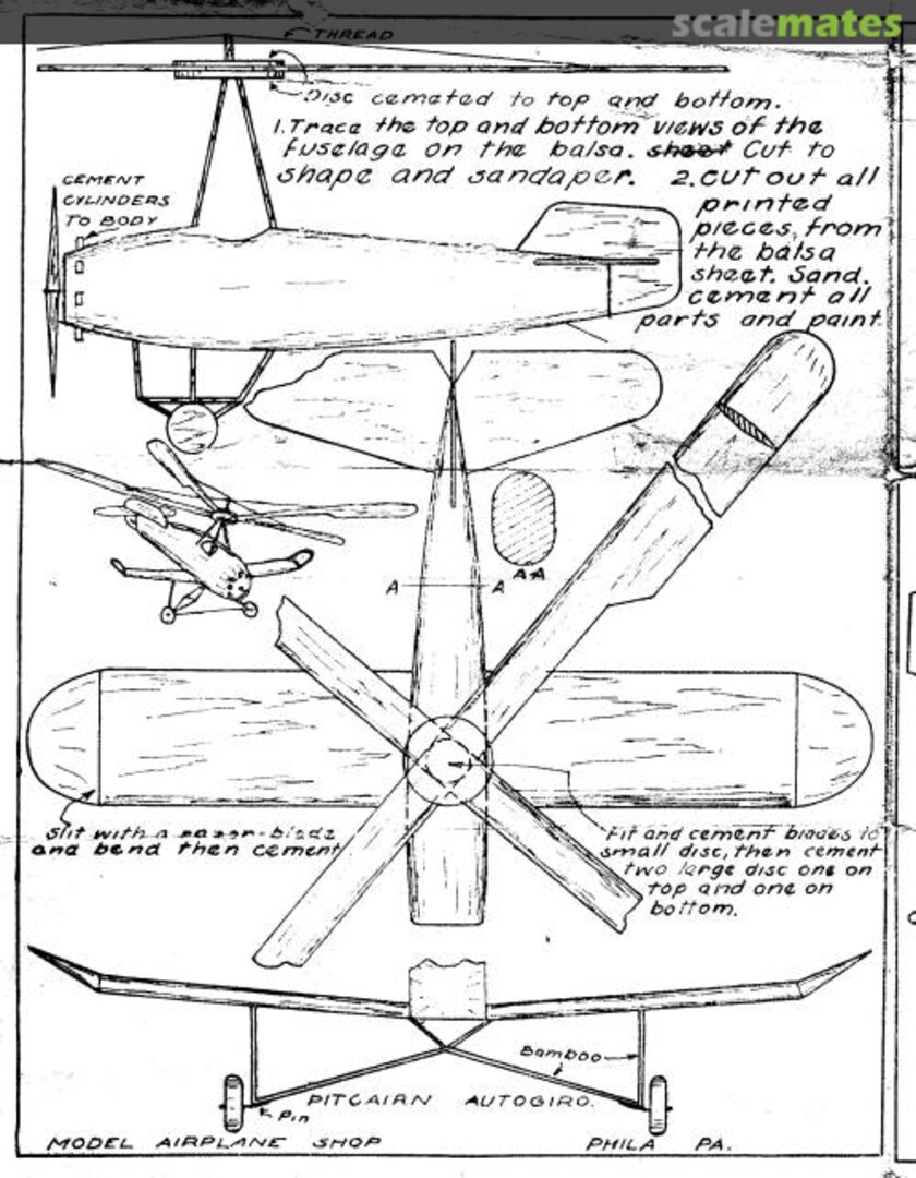 Boxart Pitcairn Autogiro Megow Boxart Pitcairn Autogiro Megow
