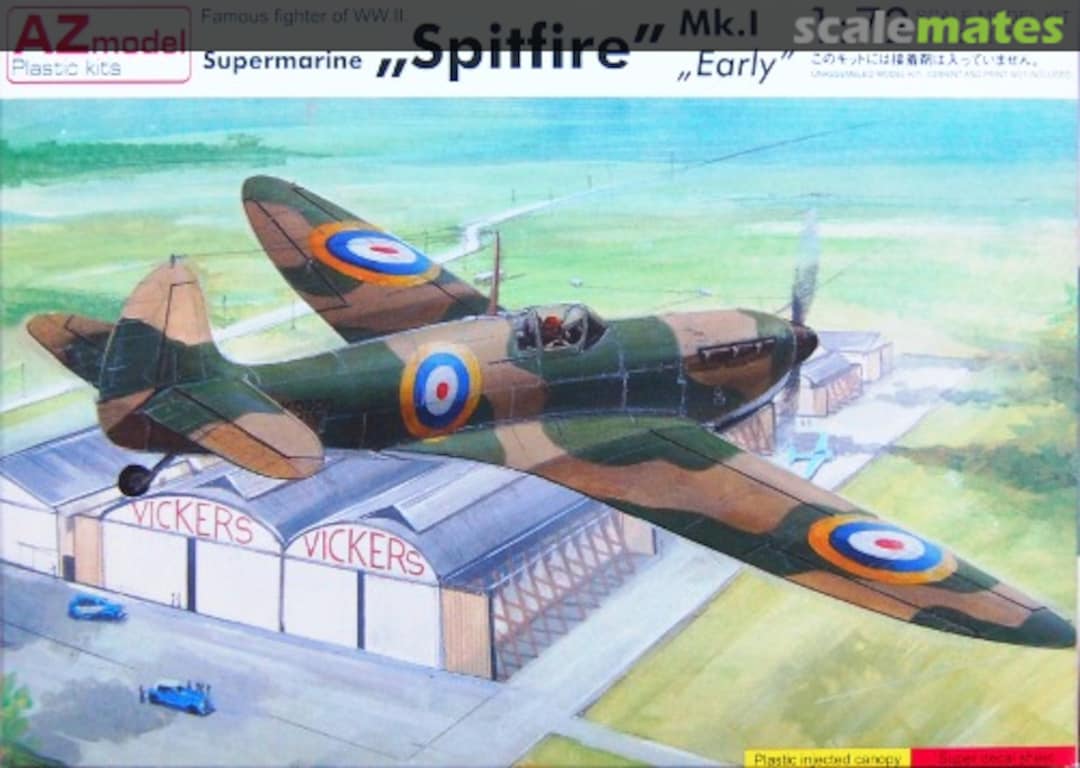 Boxart Supermarine „Spitfire" Mk.I „Early" AZ7287 AZmodel