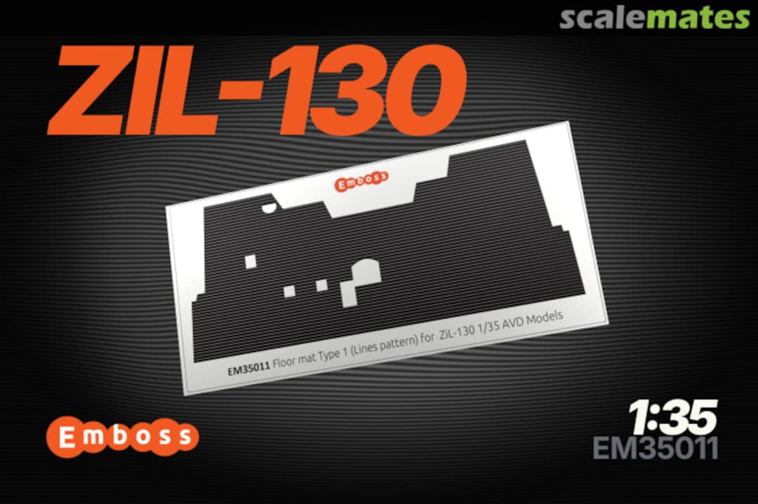 Boxart ZIL-130 Cab Mat (Lines) interior 3D decals EM35011 Embase Boxart ZIL-130 Cab Mat (Lines) interior 3D decals EM35011 Embase