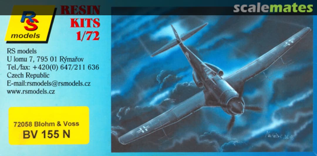 Boxart Blohm & Voss BV 155 N 72058 RS Models