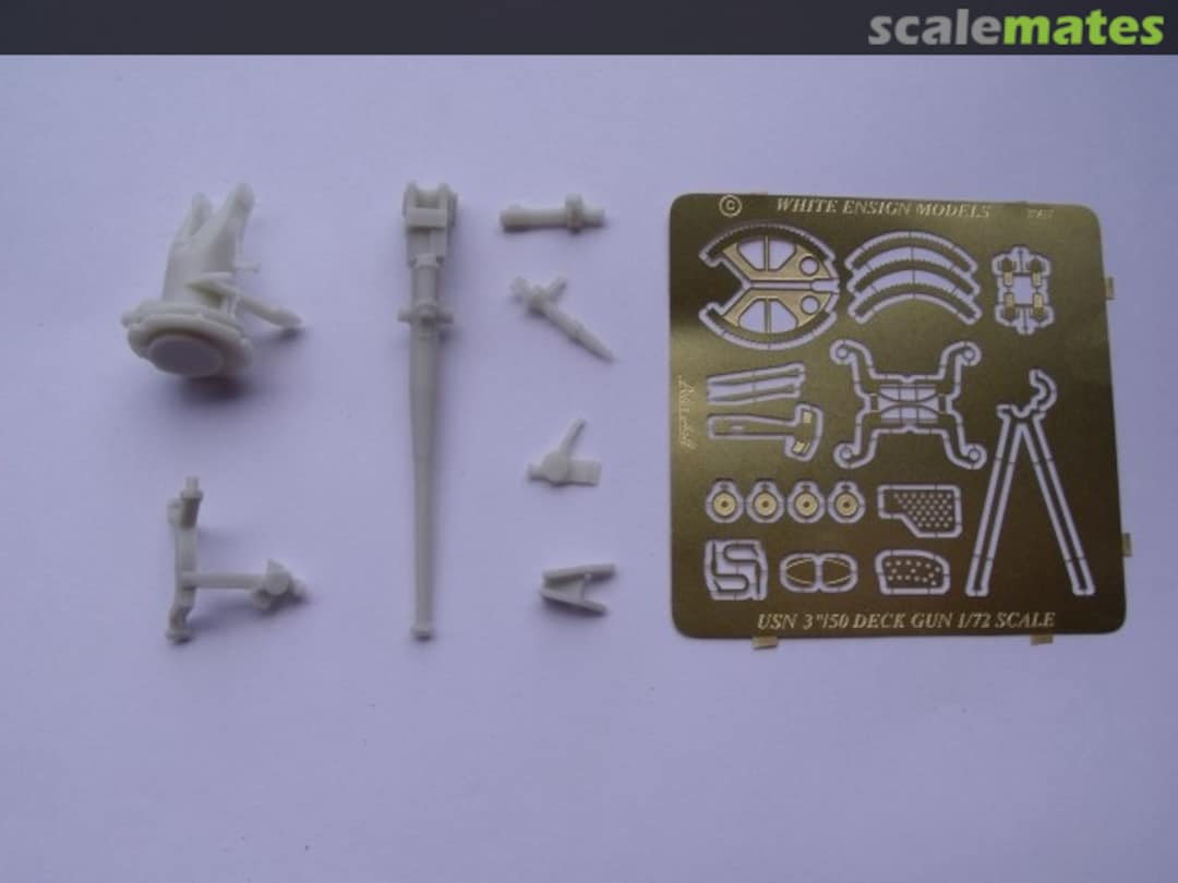 Boxart USN 3"/50 Deck Gun PE 7235 White Ensign Models Boxart USN 3"/50 Deck Gun PE 7235 White Ensign Models