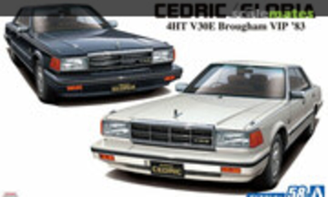 1:24 Nissan Y30 Cedric/Gloria 4HT V30E Brougham Vip '83 (Aoshima 054789)