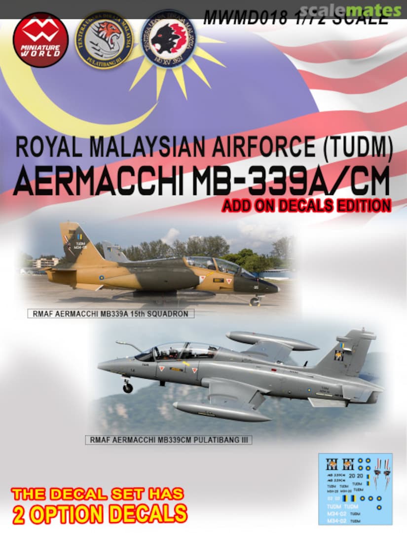 Boxart RMAF Aermacchi MB339A/CM Decal Set MWMD018 Modelkits Official Boxart RMAF Aermacchi MB339A/CM Decal Set MWMD018 Modelkits Official