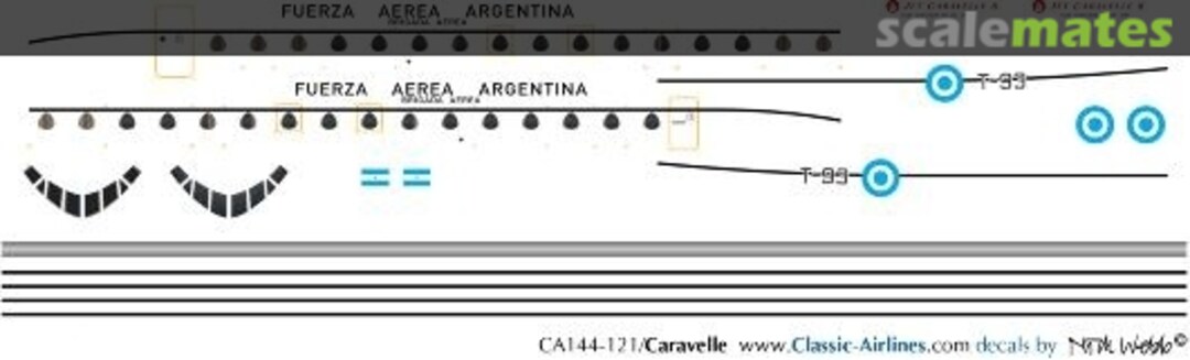 Boxart Argentine AF Caravelle CA144-121 Classic Airlines Boxart Argentine AF Caravelle CA144-121 Classic Airlines