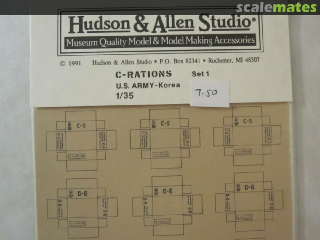 Boxart C-Rations US Army - Korea 1111 Hudson & Allen Studio Boxart C-Rations US Army - Korea 1111 Hudson & Allen Studio