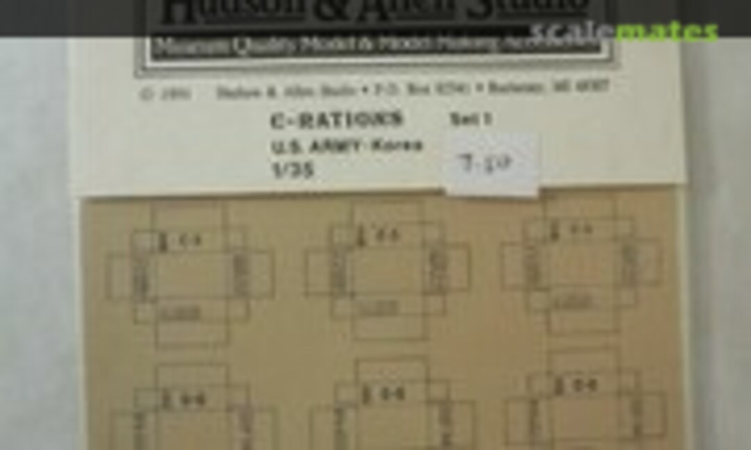 1:35 C-Rations US Army - Korea (Hudson & Allen Studio 1111) 1111