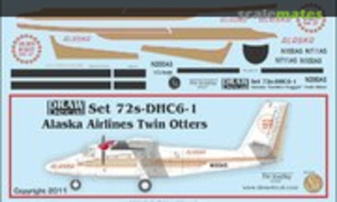 1:72 de Havilland Canada DHC-6 Twin Otter (Draw Decal 72-DHC6-1) 72-DHC6-1