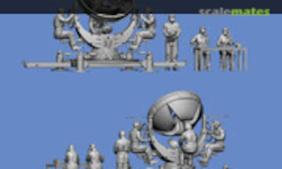 1:72 Besatzung für Ringtrichter, Richtunghörer und Horchgerät (Germania Figuren WW2-1001) WW2-1001