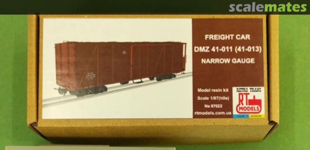 Boxart Narrow Gauge Freight car DMZ 41-011 (41-013) (h0e) RTM87022 RTM
