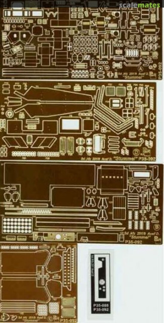 Boxart Sd.Kfz 251/9 Ausf.D "Stummel" P35-092 Part Boxart Sd.Kfz 251/9 Ausf.D "Stummel" P35-092 Part