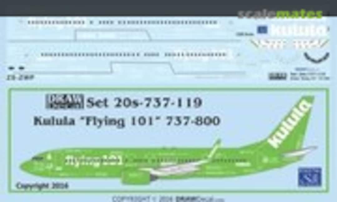 1:200 Kulula “Flying 101” 737-800 (Draw Decal 20-737-119)
