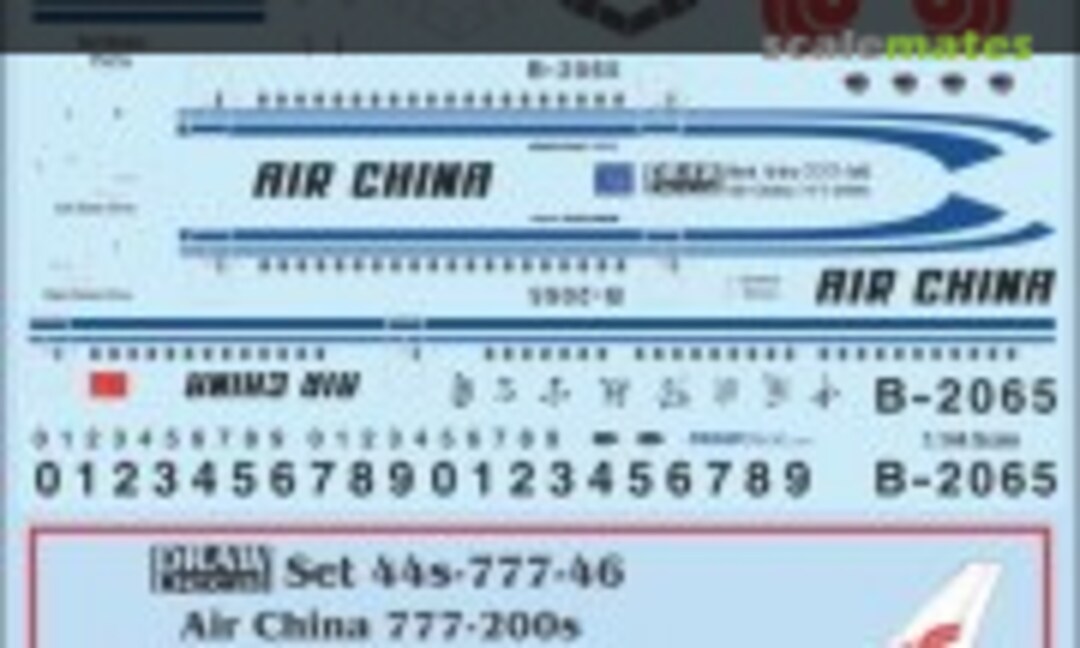1:144 Air China 777-200s (Draw Decal 44-777-46) 44-777-46