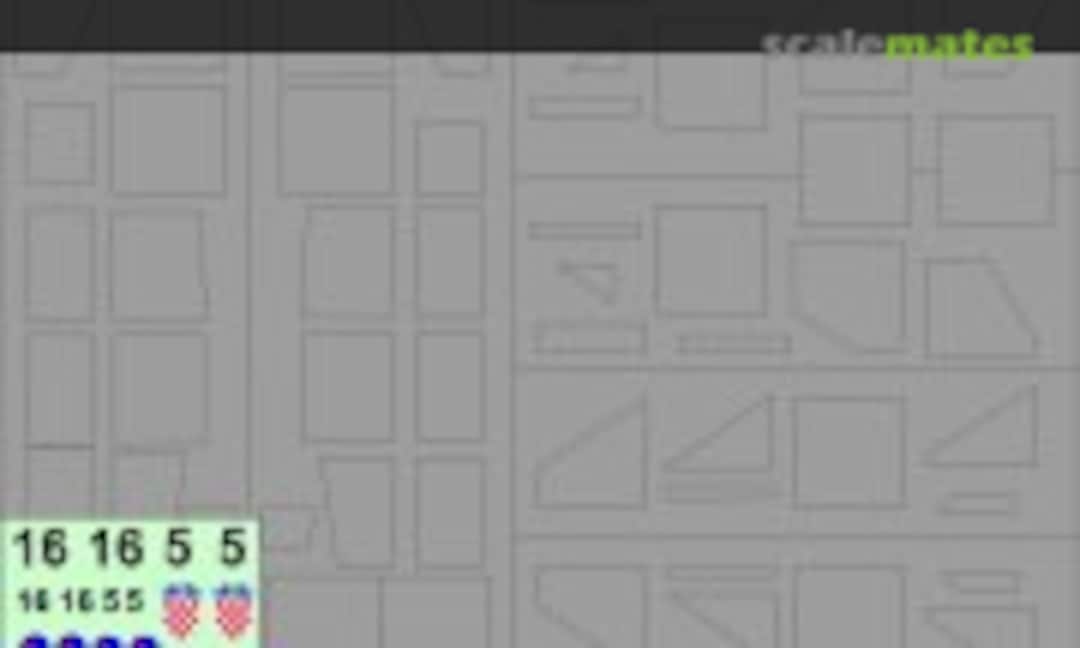 1:72 MiG-21UMD Croatian 165 Display Plane +masks (ModelMaker MD72147) MD72147