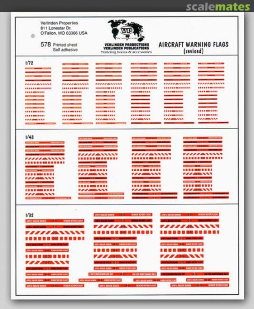 Boxart Aircraft warning flags 578 Verlinden Productions Boxart Aircraft warning flags 578 Verlinden Productions