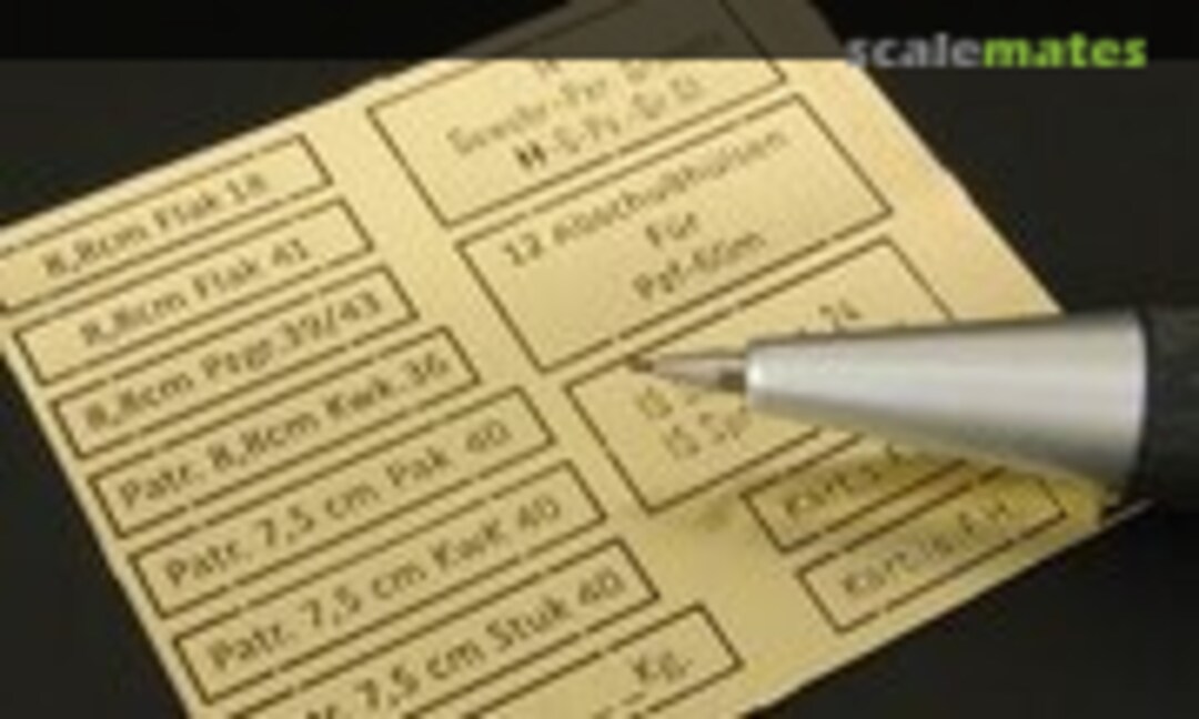 1:35 German ammo boxes - airbrush PE templates (Hauler HLU35069) HLU35069