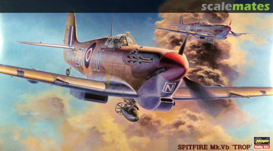 Boxart Spitfire Mk.Vb 'Trop' 09105 Hasegawa Boxart Spitfire Mk.Vb 'Trop' 09105 Hasegawa
