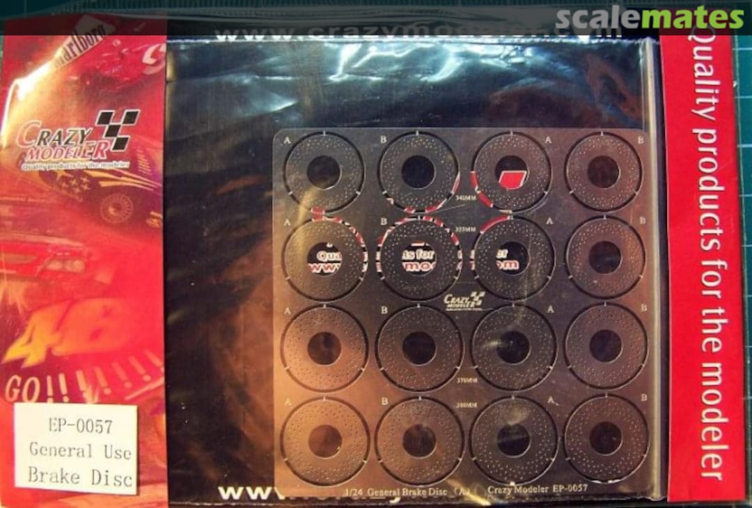 Boxart General Brake Disc & Resin Caliper (A) (4pcs) EP0057 Crazy Modeler
