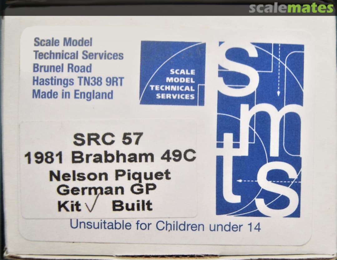 Boxart Brabham BT49C F1 SRC57 Scale Model Technical Service Boxart Brabham BT49C F1 SRC57 Scale Model Technical Service