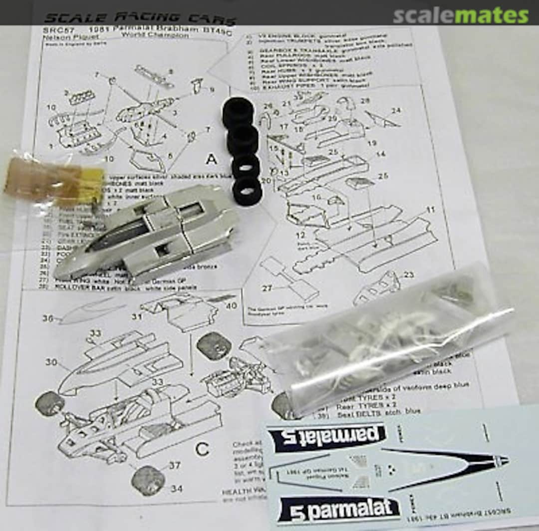 Contents Brabham BT49C F1 SRC57 Scale Model Technical Service Contents Brabham BT49C F1 SRC57 Scale Model Technical Service