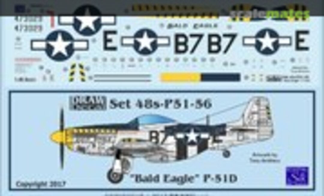 1:48 P-51D "Bald Eagle" (Draw Decal 48-P51-56) 48-P51-56