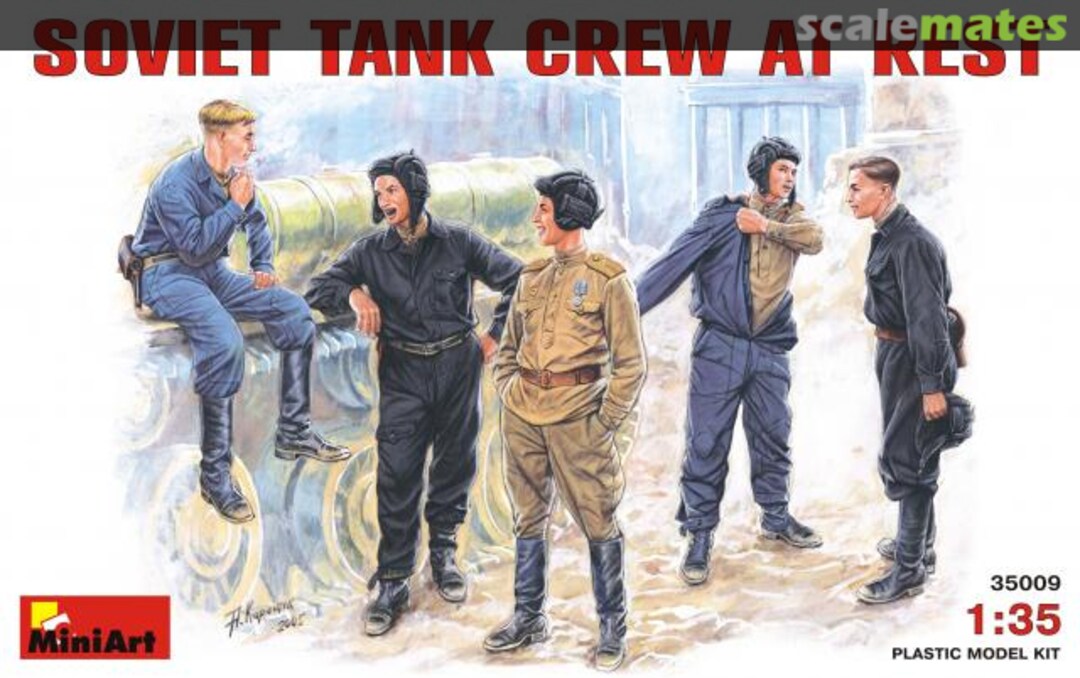 Boxart Tank Crew at Rest 35009 MiniArt Boxart Tank Crew at Rest 35009 MiniArt