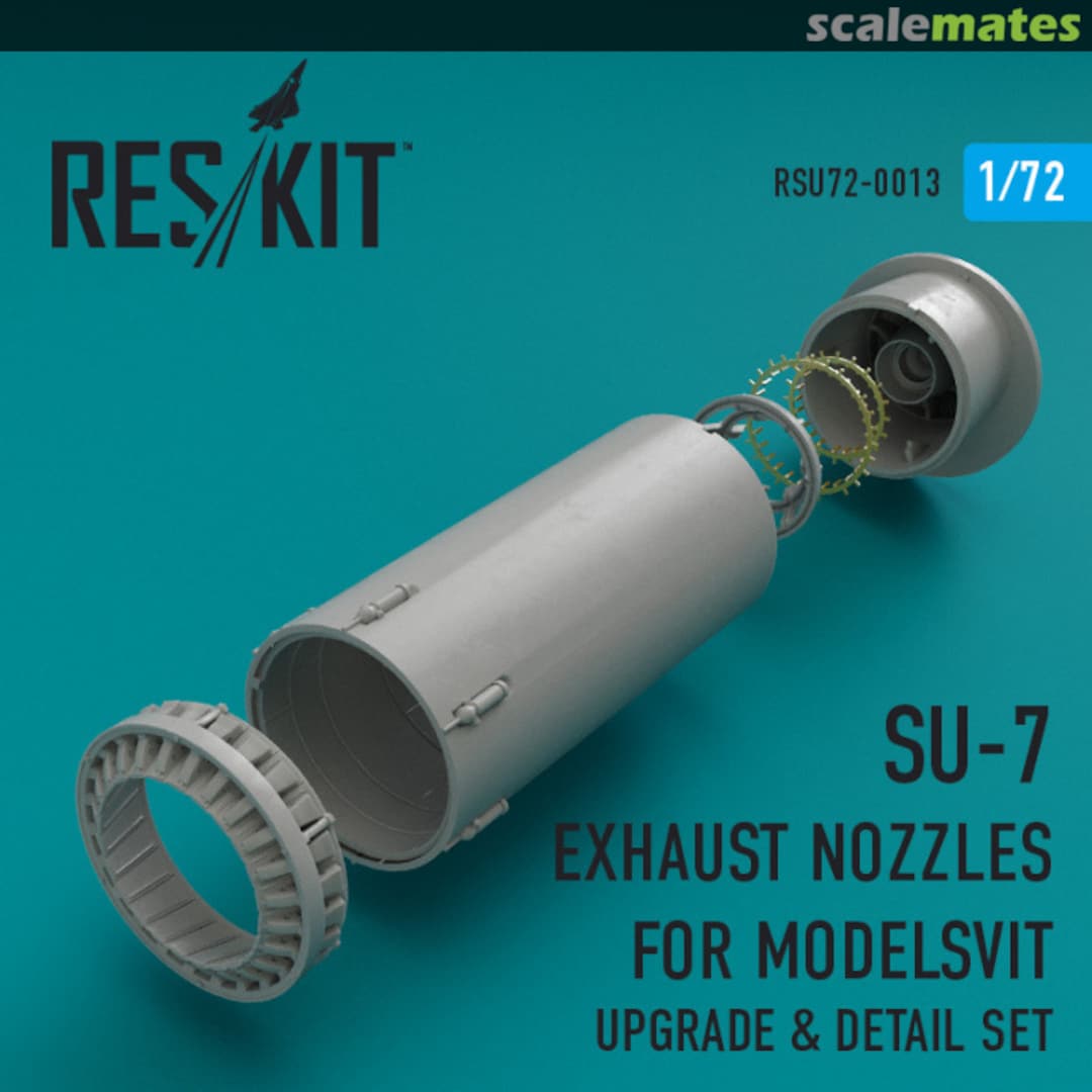 Boxart Su-7 Fitter - Exhaust Nozzles RSU72-0013 ResKit Boxart Su-7 Fitter - Exhaust Nozzles RSU72-0013 ResKit