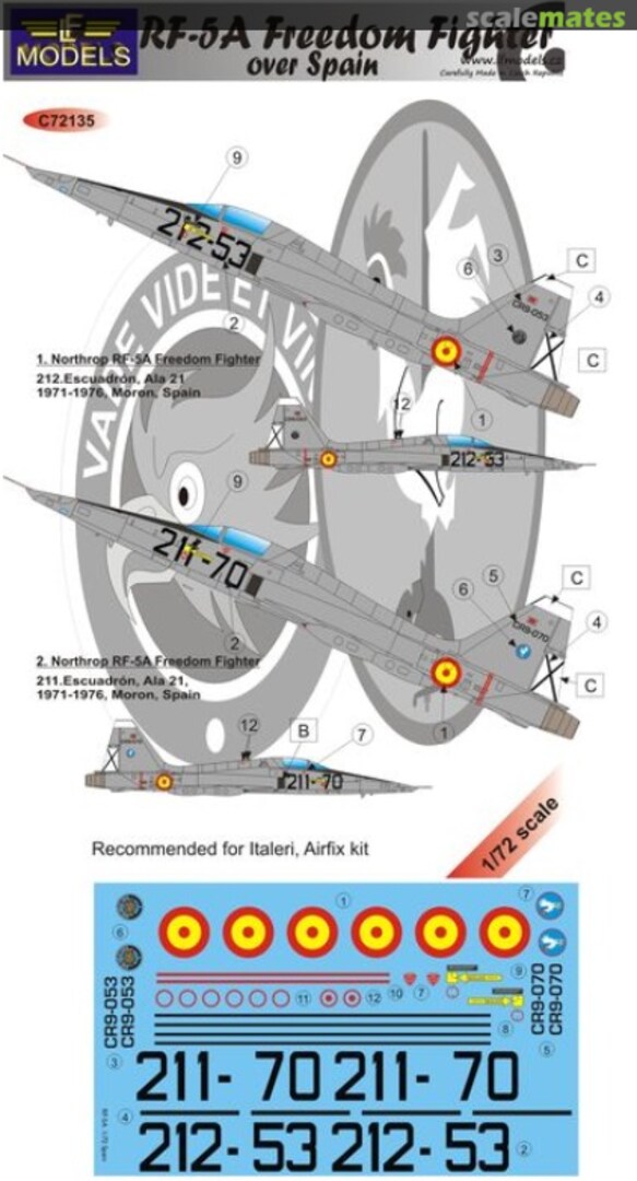Boxart RF-5A Freedom Fighter C72135 LF Models Boxart RF-5A Freedom Fighter C72135 LF Models