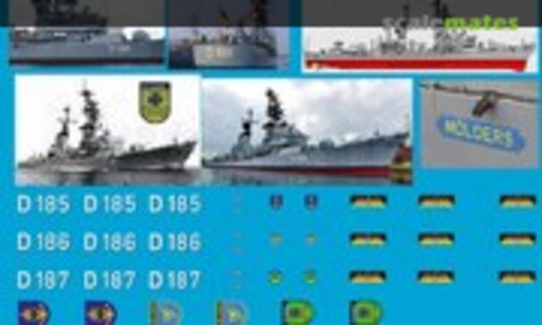 1:700 German modern Navy destroyer of the Lütjens class (Peddinghaus-Decals 700 3316) 700 3316