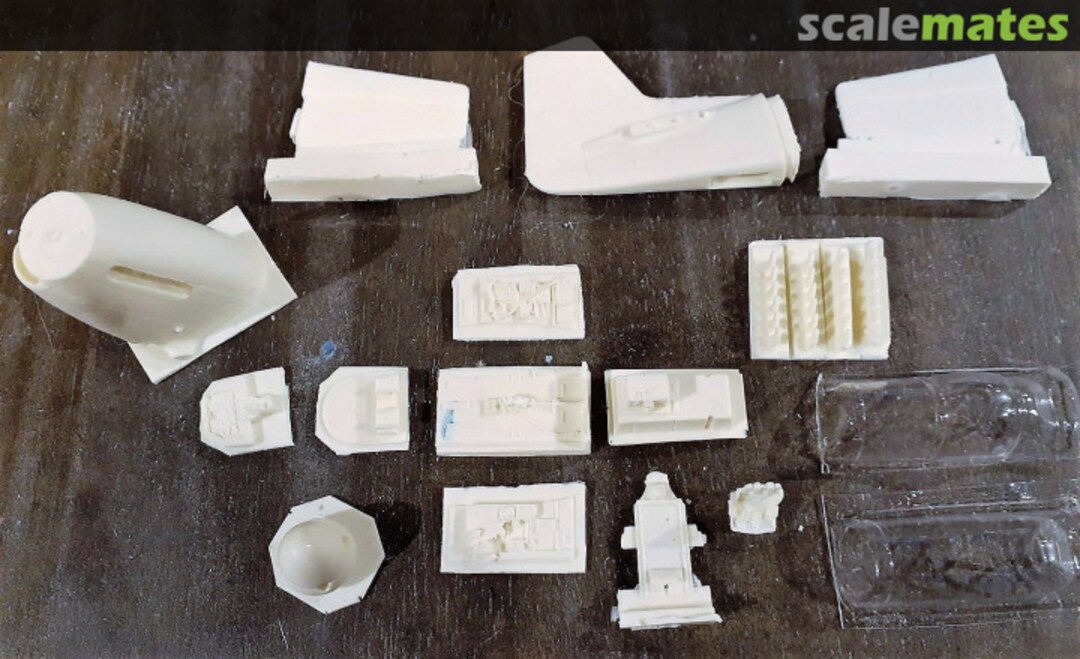 Boxart Resin Update set for Monogram/Revell Classic P-51B  Wilde Sau Resin