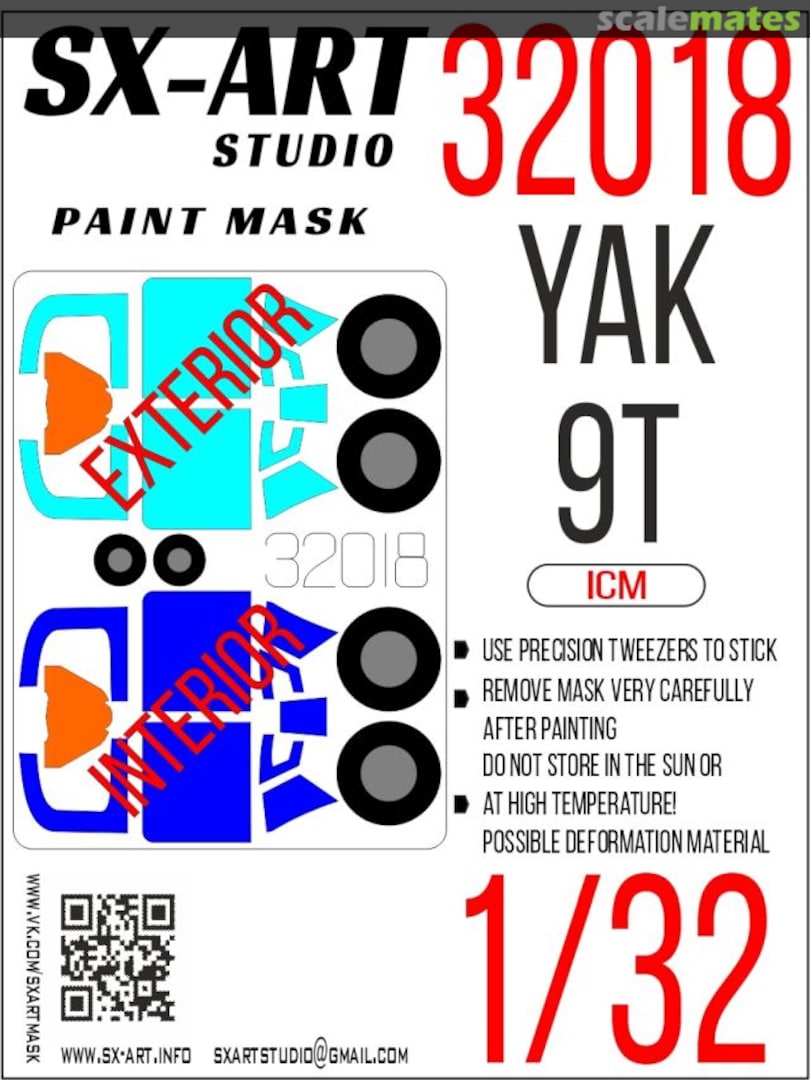 Boxart Yak-9T masks 32018 SX-Art Boxart Yak-9T masks 32018 SX-Art