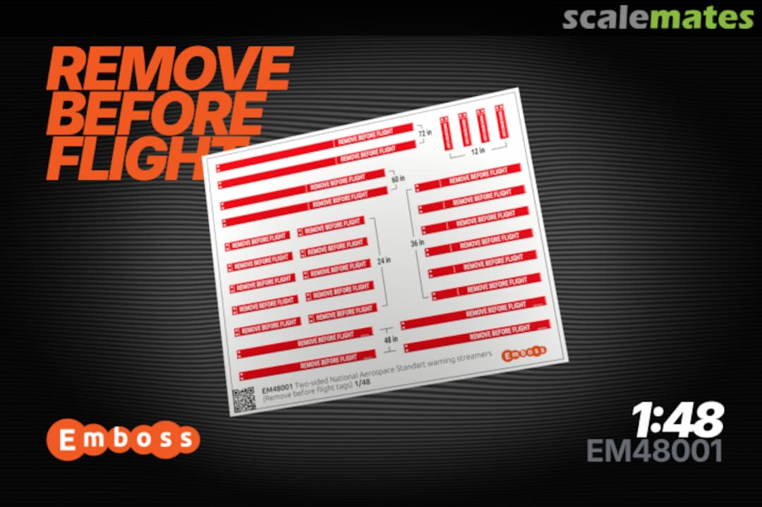 Boxart Two-sided National Aerospace Standard warning streamers EM48001 Embase Boxart Two-sided National Aerospace Standard warning streamers EM48001 Embase