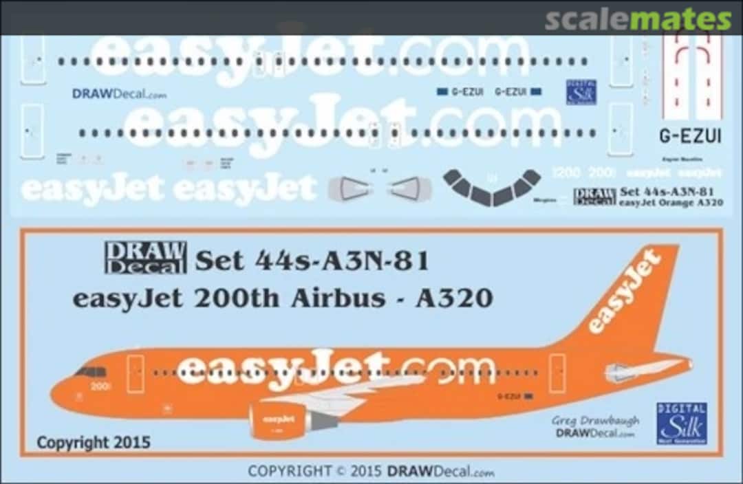 Boxart easyJet 200th Airbus – A320 G-EZUI 44-A3N-81 Draw Decal Boxart easyJet 200th Airbus – A320 G-EZUI 44-A3N-81 Draw Decal